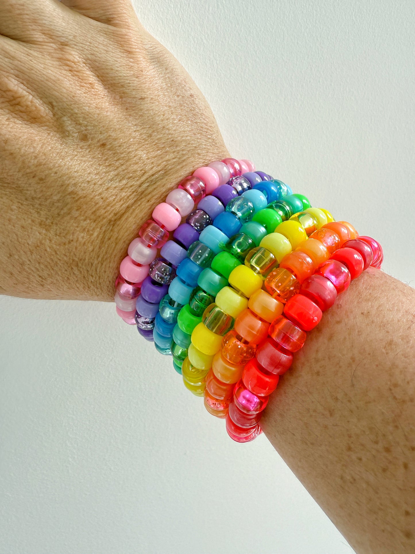 Set of 7 Kandi Bracelets